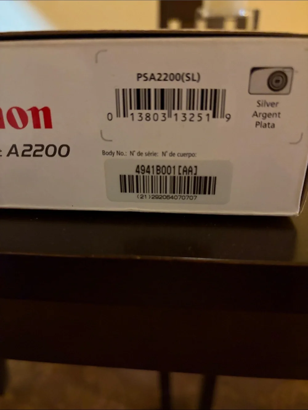 Canon PowerShot A2200 Silver Point-and-Shoot Camera
